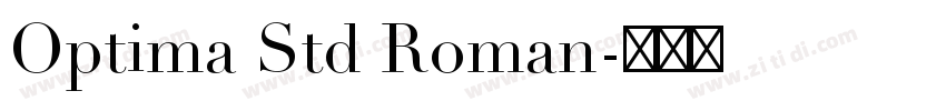 Optima Std Roman字体转换